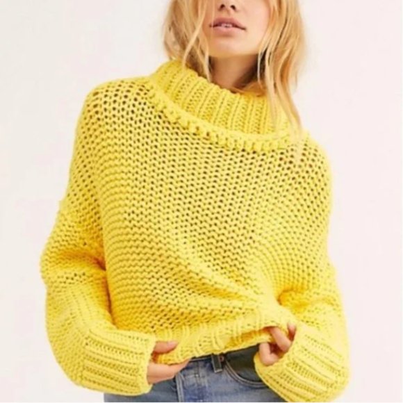 Free People Sweaters - Free People Women's My Only Sunshine Chunky Oversized Sweater - S